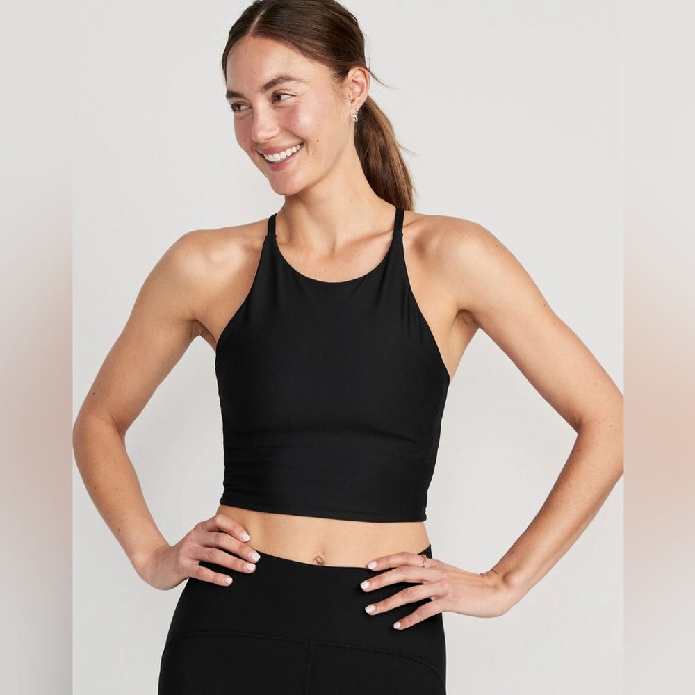 Old Navy Active PowerSoft Light Compression Support Sports Bra